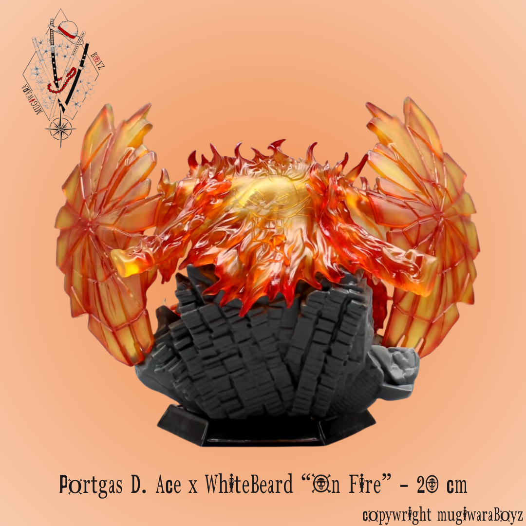 One Piece Figure - Portgas D. Ace x WhiteBeard on Fire