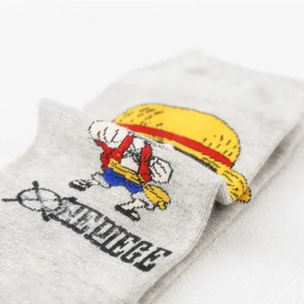One Piece Socks 5-Pair Set – Luffy & Chopper