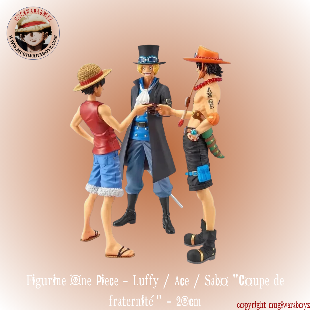 One Piece Figure - Luffy / Ace / Sabo Brotherhood Cup