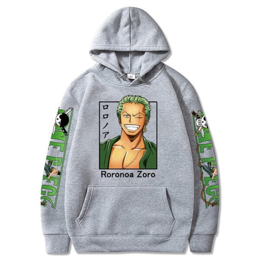 One Piece Roronoa Zoro Hoodie – Unisex Print – Streetwear Casual Sweatshirt