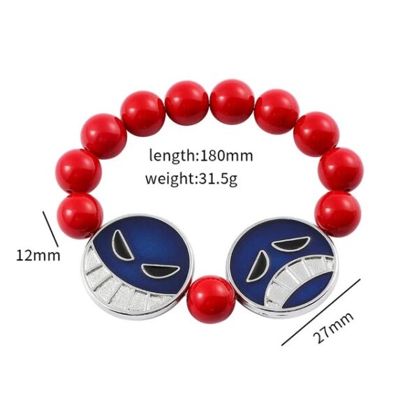 Ace Necklace One Piece: Red Bead Accessory