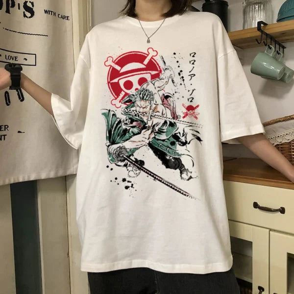 Zoro Shirt: Harajuku Style One Piece merch