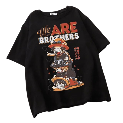Luffy Ace Sabo Shirt: One Piece merch Iconic Trio T-Shirt