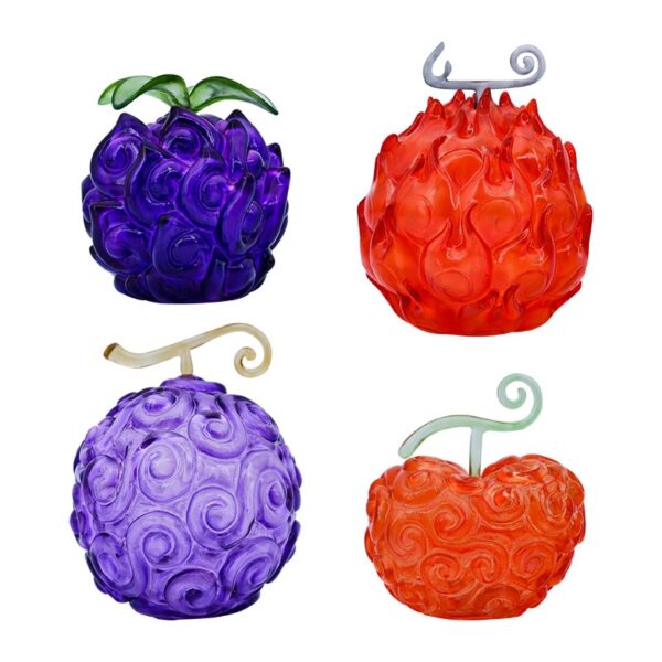 Devil Fruits Collectibles – Rubber Devil Fruits For Law, Blackbeard, Luffy, and Ace