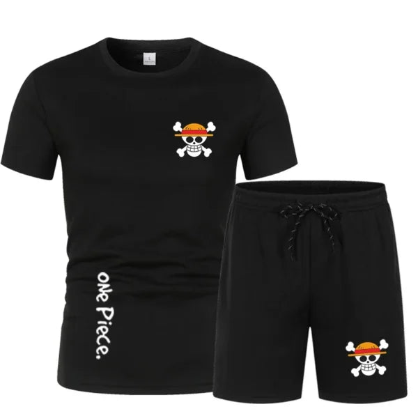 One Piece Anime Workout Clothes – Shirts and Shorts Set