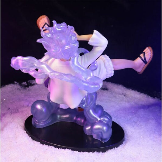 One Piece Gear 5 Luffy Figure – Sun God Luffy Nika 17cm Collectible