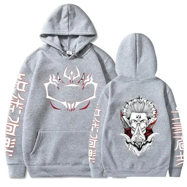 Jujutsu Kaisen Merch – Sukuna Print Hoodie
