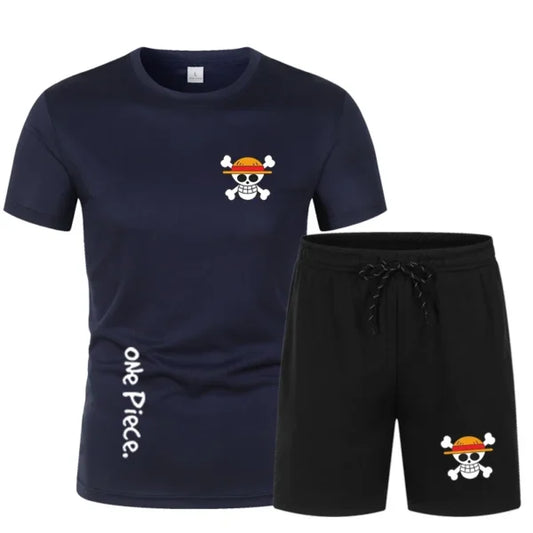 One Piece Anime Workout Clothes – Shirts and Shorts Set