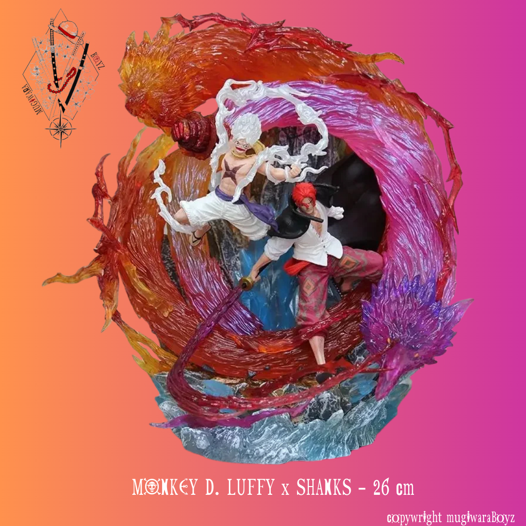 One Piece Figure - Red Shanks and Monkey D. Luffy