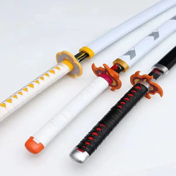 Demon Slayer Nichirin Sword Cosplay Prop – Tanjiro Black Wood Katana