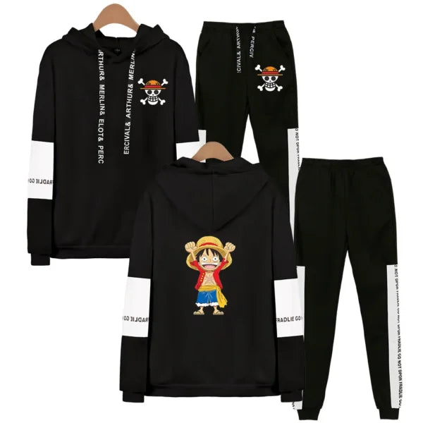 One Piece Hoodie and Sweatpants Set: Comfortable and Stylish Unisex Outfit