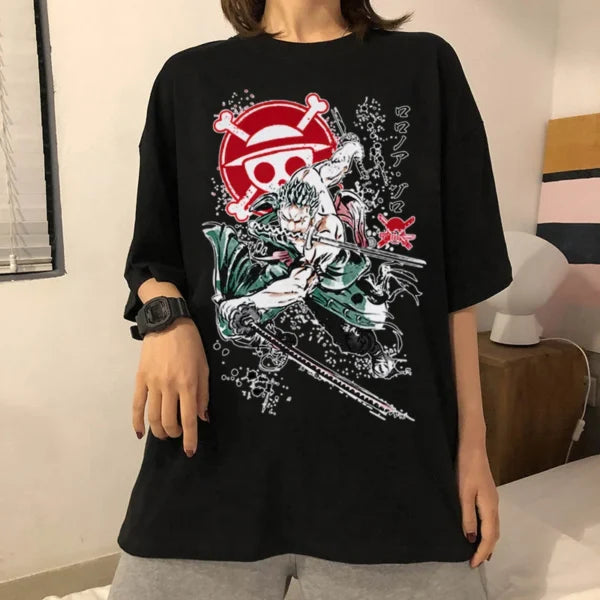 Zoro Shirt: Harajuku Style One Piece merch