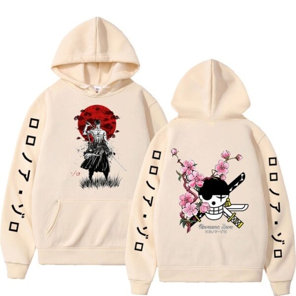 One Piece Roronoa Zoro Hoodie – Unisex Harajuku Style