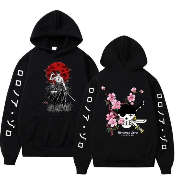 One Piece Roronoa Zoro Hoodie – Unisex Harajuku Style