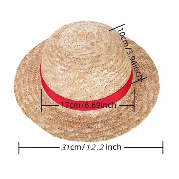 Luffy Straw Hat – One Piece Mugiwara Cosplay Sun Hat