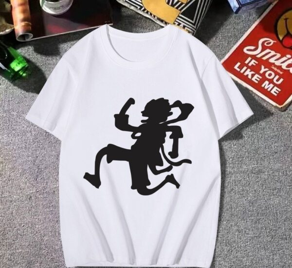 Gear 5 Luffy Shirt: Sun God Nika Design – Premium Cotton Tee | One Piece merch