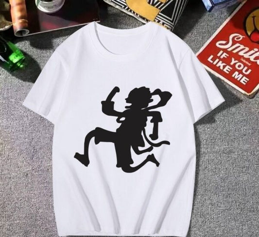 Gear 5 Luffy Shirt: Sun God Nika Design – Premium Cotton Tee | One Piece merch