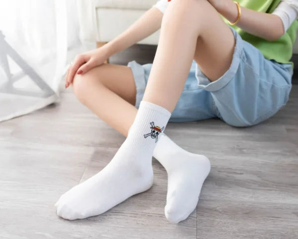 One Piece Socks: Luffy & Chopper Cotton Winter