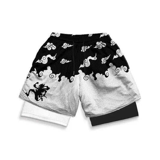 Luffy Gear 5 Shorts – Compression Workout