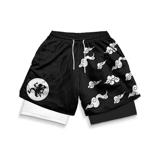 Luffy Gear 5 Shorts – Compression Workout