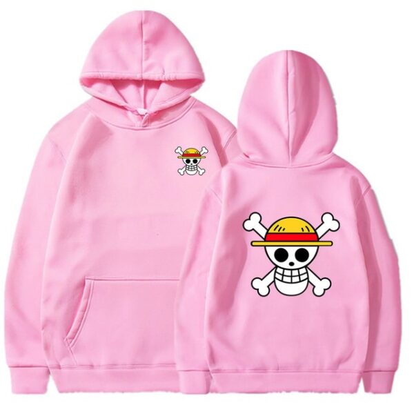 One Piece Luffy Skull Hoodie – Men’s Japanese Anime Harajuku Hip Hop Style – Autumn Pullover Sweatshirt