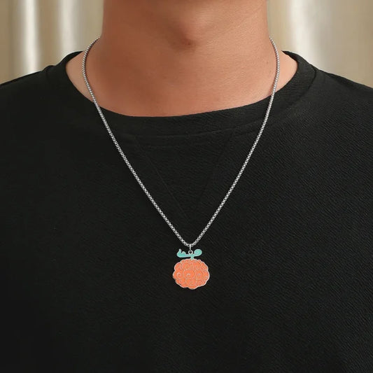 Devil Fruit Necklace: One Piece Titanium Steel Pendant