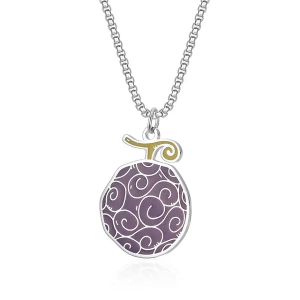Devil Fruit Necklace: One Piece Titanium Steel Pendant
