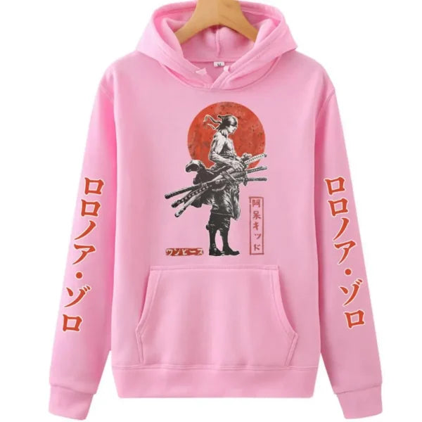 Zoro One Piece Hoodie: Long Sleeve Pullover