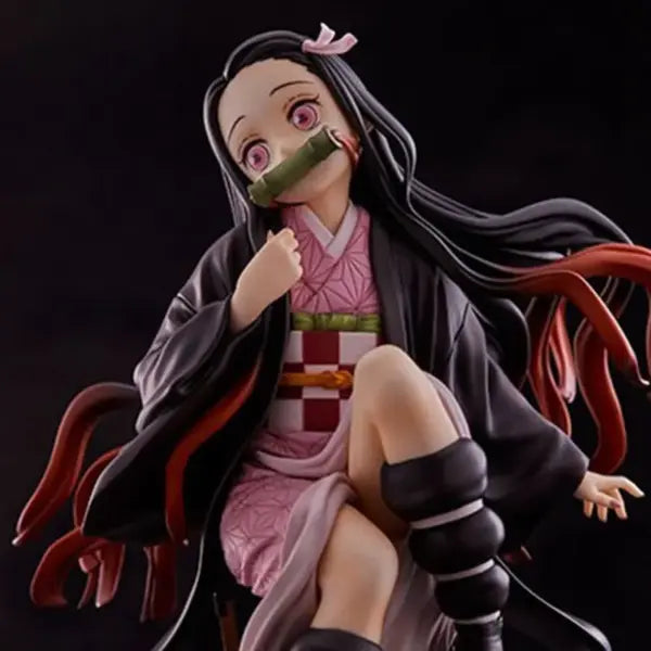 Nezuko Figure – Demon Slayer Kamado Nezuko Sitting PVC Collectible 15cm
