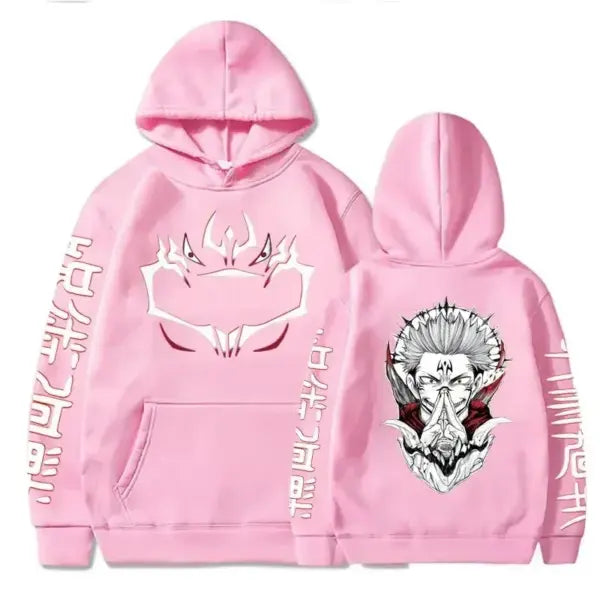 Jujutsu Kaisen Merch – Sukuna Print Hoodie