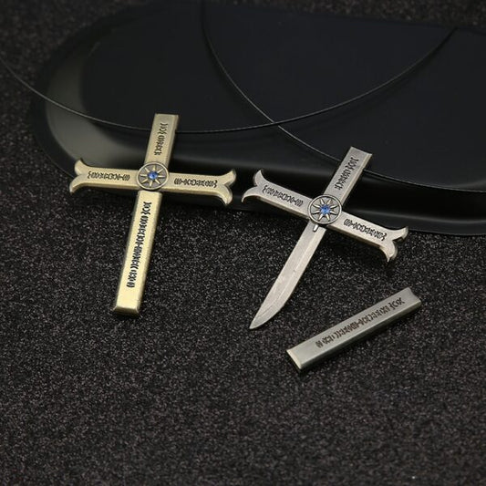 Mihawk Sword Cross Necklace – One Piece Inspired Jewelry | Mihawk Necklace