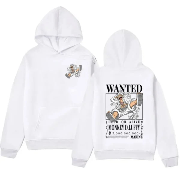 Gear 5 Luffy Hoodie: Bounty Poster
