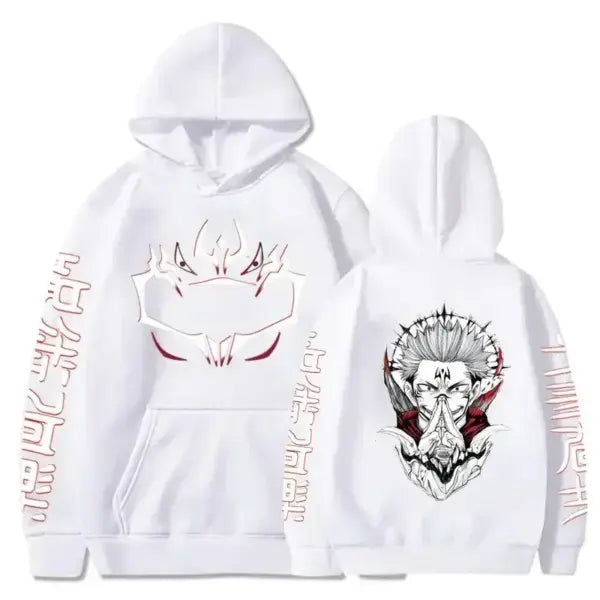 Jujutsu Kaisen Merch – Sukuna Print Hoodie