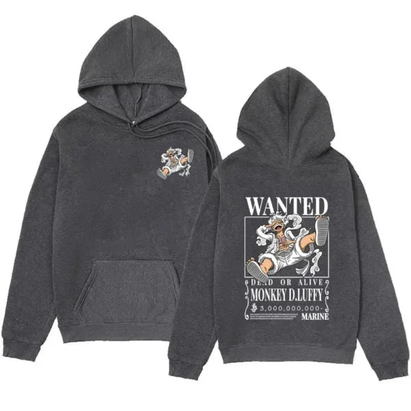 Gear 5 Luffy Hoodie: Bounty Poster