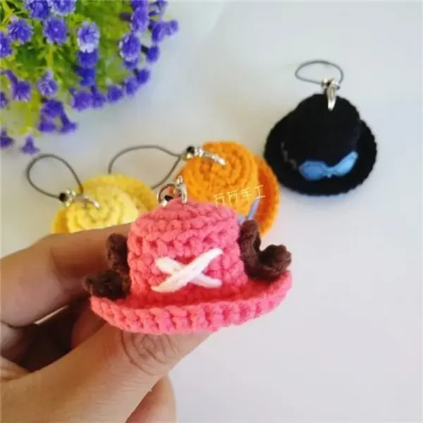 One Piece Merch – Straw Hat Luffy Crochet Pendant Keychain