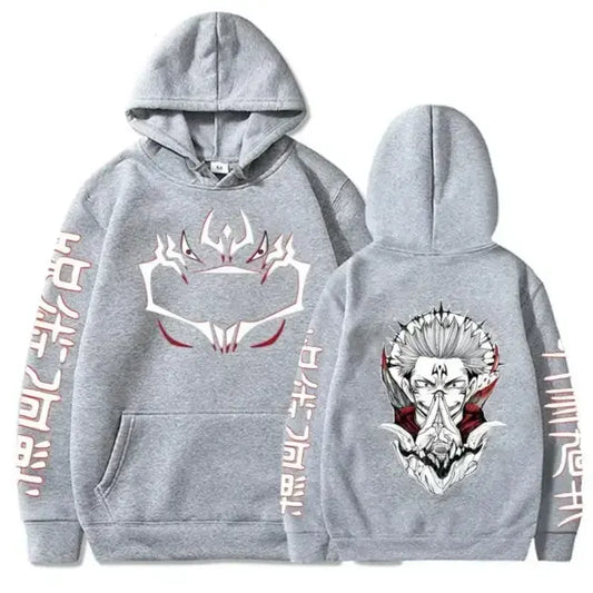 Jujutsu Kaisen Merch – Sukuna Print Hoodie