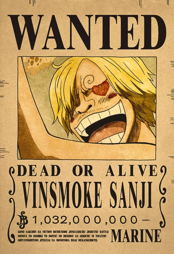 Strawhat Crew Bounty Poster Pack – 10 Piece