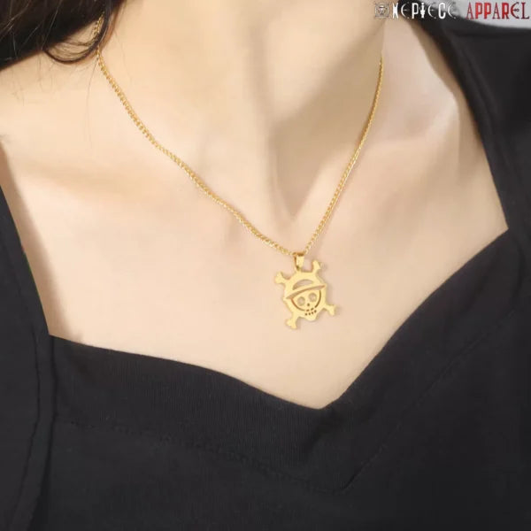One Piece Necklace – Luffy Jolly Roger Stainless Steel