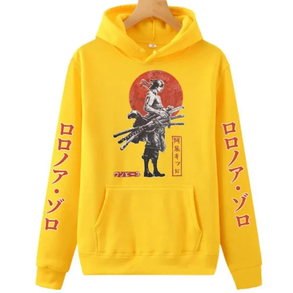 Zoro One Piece Hoodie: Long Sleeve Pullover
