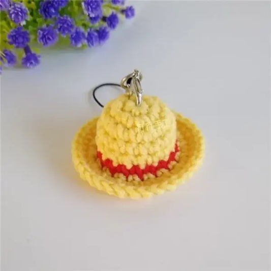 One Piece Merch – Straw Hat Luffy Crochet Pendant Keychain