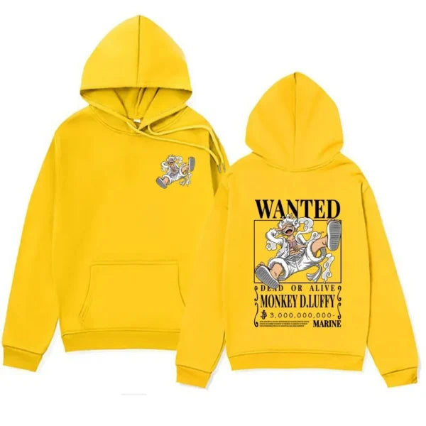 Gear 5 Luffy Hoodie: Bounty Poster