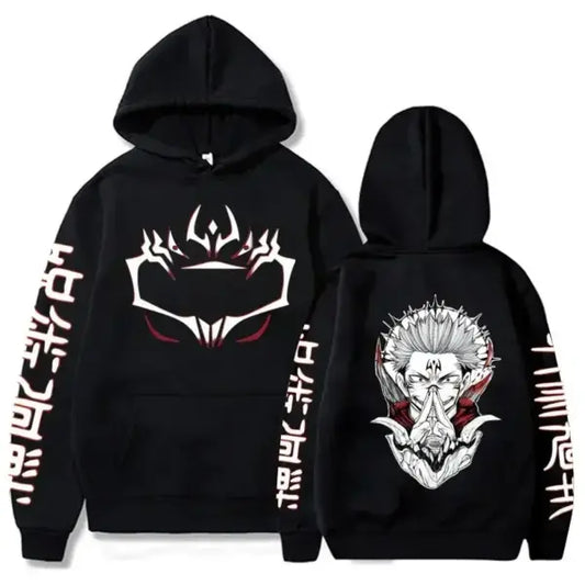 Jujutsu Kaisen Merch – Sukuna Print Hoodie