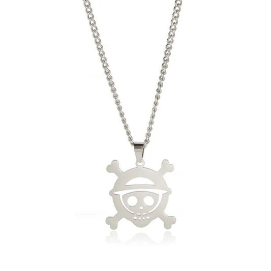One Piece Necklace – Luffy Jolly Roger Stainless Steel