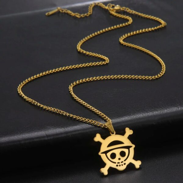 One Piece Necklace – Luffy Jolly Roger Stainless Steel