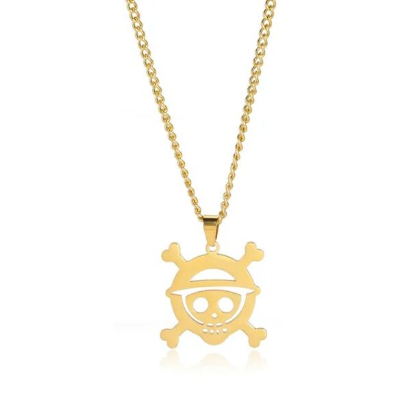 One Piece Necklace – Luffy Jolly Roger Stainless Steel
