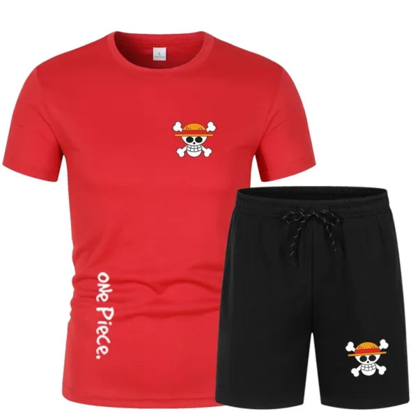 One Piece Anime Workout Clothes – Shirts and Shorts Set