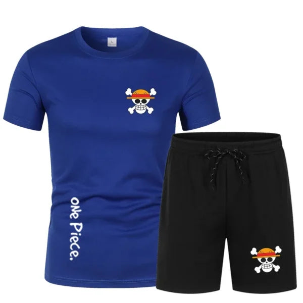One Piece Anime Workout Clothes – Shirts and Shorts Set