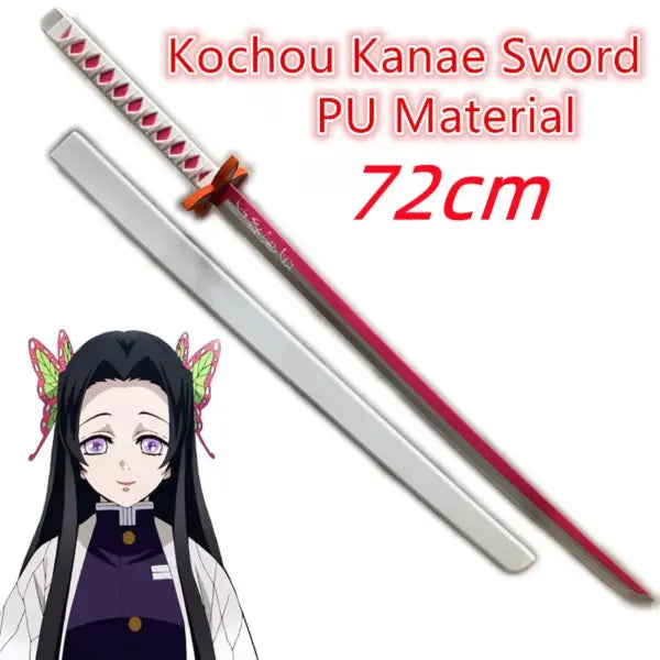 Demon Slayer Nichirin Sword Cosplay Prop – Rengoku Flame Rubber Katana