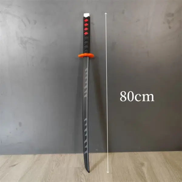 Demon Slayer Nichirin Sword Cosplay Prop – Rengoku Flame Rubber Katana